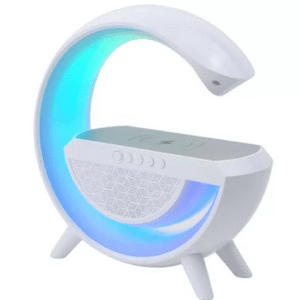 Luminária De Mesa G Speaker Smart Station Bluetooth C/ Som Cor Branco