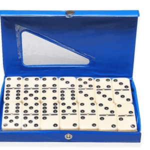 Dominó De Osso Profissional Com Estojo 09 Milimetros