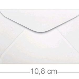 Envelope Visita Branco 100 Unid - 72 X 108 Mm