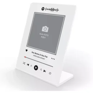 Placa Spotify Casal Playlist Música Foto Personalizada