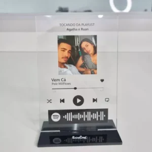 Placa Spotify Interativa Personalizada Com Foto E Musica
