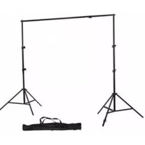 Suporte Para Fundo Infinito Fotográfico Newborn Tripé Tubo Barra E Bolsa